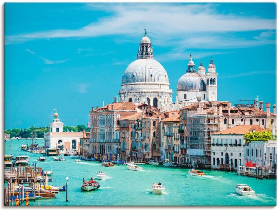 Artland Artprint op linnen Venetië gespannen op een spieraam