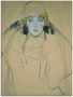 Artland Artprint op linnen Vrouwenhoofd. 1918 gespannen op een spieraam - Thumbnail 1