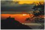 Artland Artprint op linnen Zonsondergang San Sebastian Donostia - Thumbnail 1