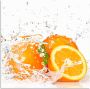 Artland Artprint Orange met spatwater als artprint op linnen poster muursticker in verschillende maten - Thumbnail 1