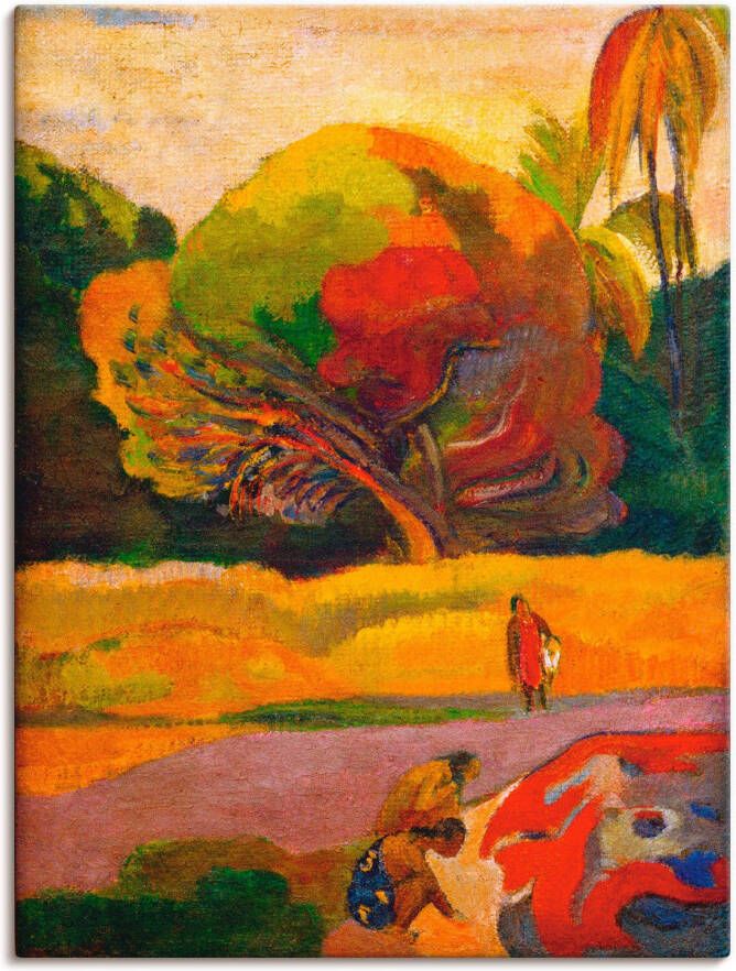 Artland Artprint Paul Gauguin vrouwen aan de rivier als artprint op linnen poster in verschillende formaten maten