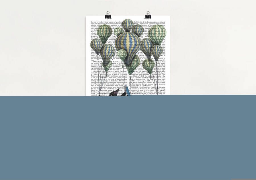 Artland Artprint Pinguïn in zwevende hangmat als poster in verschillende formaten maten