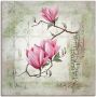 Artland Artprint Pinkkleurige magnolia als artprint op linnen poster muursticker in verschillende maten - Thumbnail 1