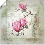 Artland Artprint Pinkkleurige magnolia als artprint op linnen poster muursticker in verschillende maten - Thumbnail 1