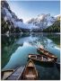 Artland Artprint Pragser Wildsee in Zuid-Tirol als artprint van aluminium artprint voor buiten artprint op linnen in verschillende maten - Thumbnail 1