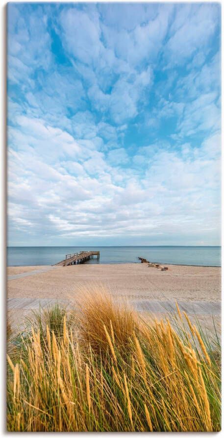 Artland Artprint Rettin strandidylle aan de Oostzee als artprint op linnen muursticker in verschillende maten