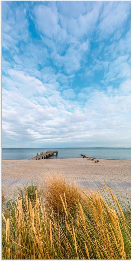 Artland Artprint Rettin strandidylle aan de Oostzee als artprint op linnen muursticker in verschillende maten - Foto 1