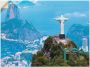 Artland Artprint Rio de Janeiro met Christus als artprint van aluminium artprint op linnen muursticker verschillende maten - Thumbnail 1