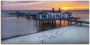 Artland Artprint RÜGEN-pier in Sellin zonsopgang als artprint van aluminium artprint voor buiten artprint op linnen in verschillende maten - Thumbnail 1