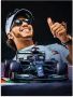 Artland Artprint Sir Lewis Hamilton alias LH44 als artprint van aluminium artprint voor buiten artprint op linnen poster in verschillende maten. maten - Thumbnail 1