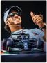 Artland Artprint Sir Lewis Hamilton alias LH44 als artprint van aluminium artprint voor buiten artprint op linnen poster in verschillende maten. maten - Thumbnail 1