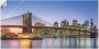 Artland Artprint Skyline New York City als artprint van aluminium artprint voor buiten artprint op linnen poster muursticker - Thumbnail 1