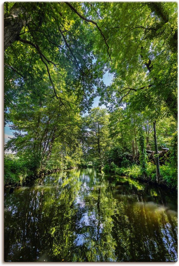 Artland Wandfolie SPREEWALD boottocht door de rivier - Foto 1