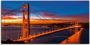 Artland Artprint The Golden Gate Bridge 's morgens vroeg als artprint op linnen muursticker in verschillende maten - Thumbnail 1