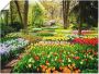 Artland Artprint Tulpenbloesem Tulpen tuin voorjaar als artprint van aluminium artprint voor buiten artprint op linnen poster muursticker - Thumbnail 1