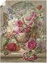 Artland Artprint Vaas met bloemen als artprint op linnen poster muursticker in verschillende maten - Thumbnail 1