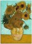 Artland Artprint Vaas met zonnebloemen. 1888 als artprint op linnen poster muursticker in verschillende maten - Thumbnail 1