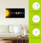 Artland Artprint Vector zonnestelsel met planeten als artprint van aluminium artprint voor buiten artprint op linnen poster muursticker - Thumbnail 1