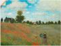 Artland Artprint Veld klaprozen bij Argenteuil. 1873 als artprint op linnen poster muursticker in verschillende maten - Thumbnail 1