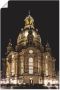 Artland Artprint Verlichte Frauenkirche in Dresden als artprint op linnen poster in verschillende formaten maten - Thumbnail 1