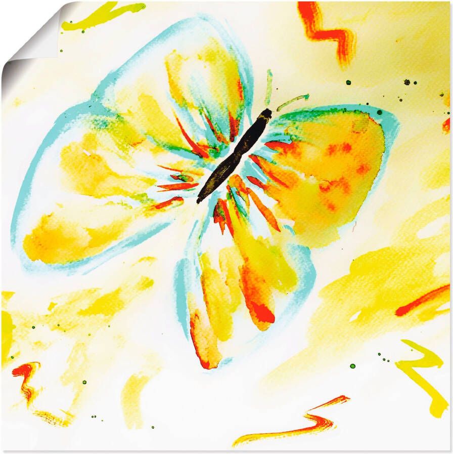 Artland Artprint Vlinder als artprint op linnen poster in verschillende formaten maten