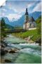 Artland Artprint Voorjaar in Ramsau als artprint van aluminium artprint op linnen muursticker of poster in verschillende maten - Thumbnail 1