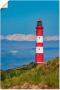 Artland Artprint Vuurtoren van Amrum als artprint op linnen poster in verschillende formaten maten - Thumbnail 1