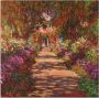 Artland Artprint Weg in Monets tuin in Giverny. 1902 als artprint van aluminium artprint voor buiten artprint op linnen poster muursticker - Thumbnail 1