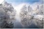 Artland Artprint Winter in de Berchtesgadener Alpen Winter in Opper-Beieren als artprint op linnen poster muursticker in verschillende maten - Thumbnail 1