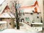 Artland Artprint Winter op de burcht als artprint op linnen poster muursticker in verschillende maten - Thumbnail 1