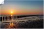 Artland Artprint Zonsondergang aan de Oostzee eiland Poel als artprint van aluminium artprint voor buiten poster in diverse formaten - Thumbnail 1