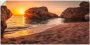 Artland Artprint Zonsondergang en strand als artprint van aluminium artprint voor buiten artprint op linnen poster muursticker - Thumbnail 1