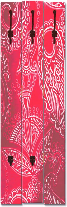 Artland Kapstok Decoratief rood gedeeltelijk gemonteerd