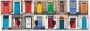 Artland Kapstok Fotocollage van 32 kleurrijke voordeuren - Thumbnail 1