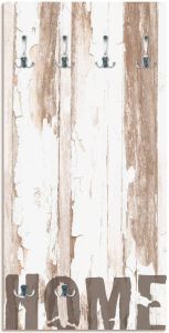 Artland Kapstok Home ruimtebesparende kapstok van hout met 6 haken geschikt voor kleine smalle hal halkapstok