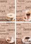Artland Poster Café au lait latte MacchiatoChocolade Poster artprint wandposter (4 stuks) - Thumbnail 1