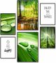 Artland Poster Geniet van de natuur 6-pack 2xdin a3 4xdin a4 zonder lijst (set 6 stuks) - Thumbnail 1