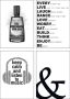 Artland Poster Gin dag luisteren naar muziek rust (4 stuks) - Thumbnail 1