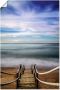 Artland Poster Houten pier aan zee als artprint van aluminium artprint op linnen muursticker of poster in verschillende maten - Thumbnail 1