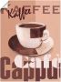 Artland Poster Koffie als artprint van aluminium artprint op linnen muursticker of poster in verschillende maten - Thumbnail 1