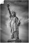 Artland Poster New York City Vrijheidsbeeld II als artprint van aluminium artprint op linnen muursticker of poster in verschillende maten - Thumbnail 1