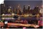 Artland Poster New York skyline II als artprint van aluminium artprint op linnen muursticker of poster in verschillende maten - Thumbnail 1