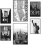 Artland Poster Symbool van New York Poster artprint wandposter (6 stuks) - Thumbnail 1