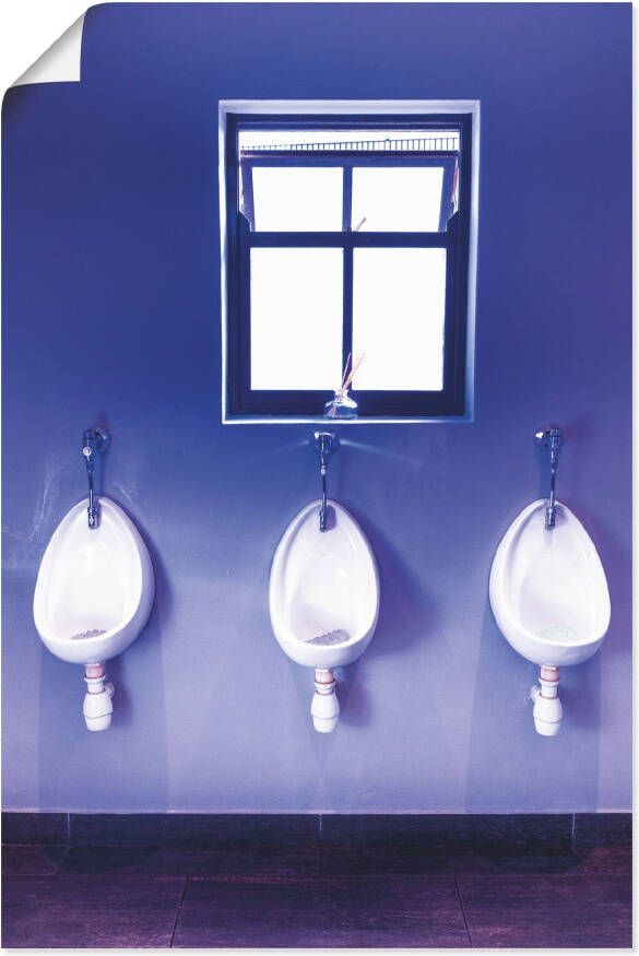 Artland Poster Toilet als artprint van aluminium artprint op linnen muursticker of poster in verschillende maten