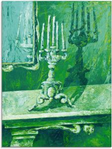 Artland Print op glas Barokke kandelaar (1 stuk)