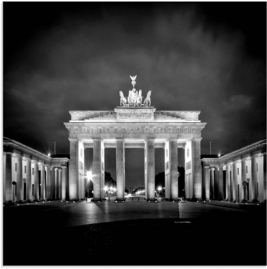Artland Print op glas Berlijn Brandenburger Tor I