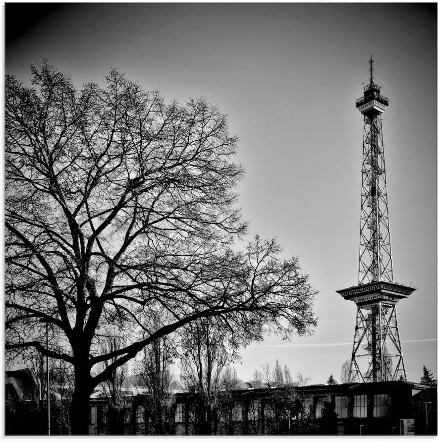 Artland Print op glas Berlijn radiotoren in verschillende maten