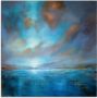 Artland Print op glas Blauwe wijdte in verschillende maten - Thumbnail 1