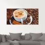 Artland Print op glas Cappuccino koffie in verschillende maten - Thumbnail 1