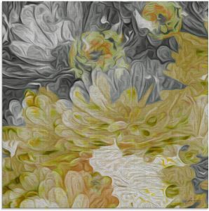 Artland Print op glas Chrysanten in de zon III in verschillende maten
